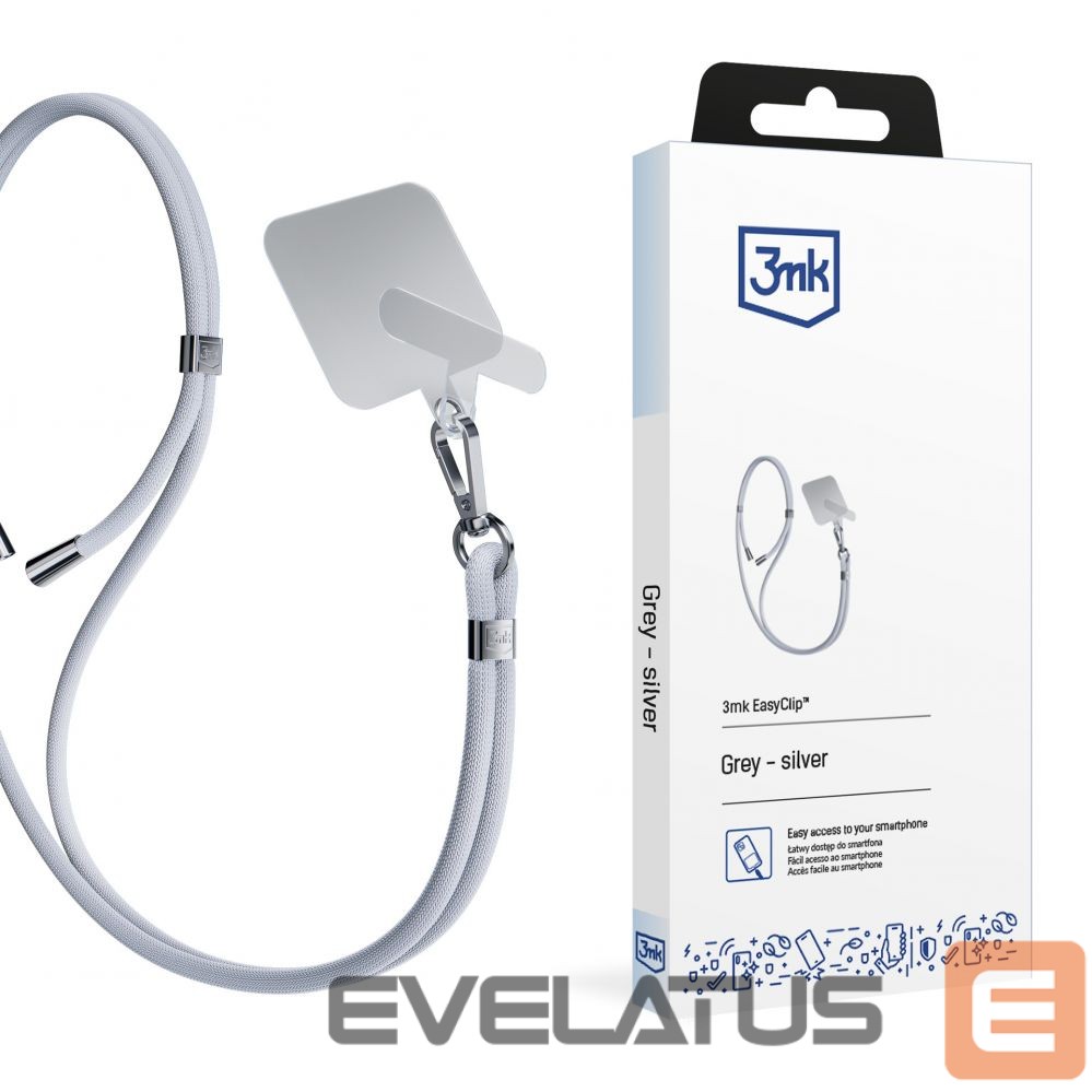 Other Phone Accessory 3MK Smartphone Lanyard 3mk EasyClip - Gray