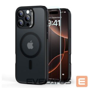 Other Phone Accessory ESR  ESR Classic Hybrid Halolock MagSafe Case Set + Tempered Glass for iPhone 16 Pro Max - Semi-Transparent with Black Frame 