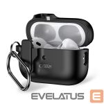 Other Phone Accessory Tech-Protect  Tech-Protect Slim Hook Case with Carabiner for Apple AirPods Pro 1 / 2 - Black 