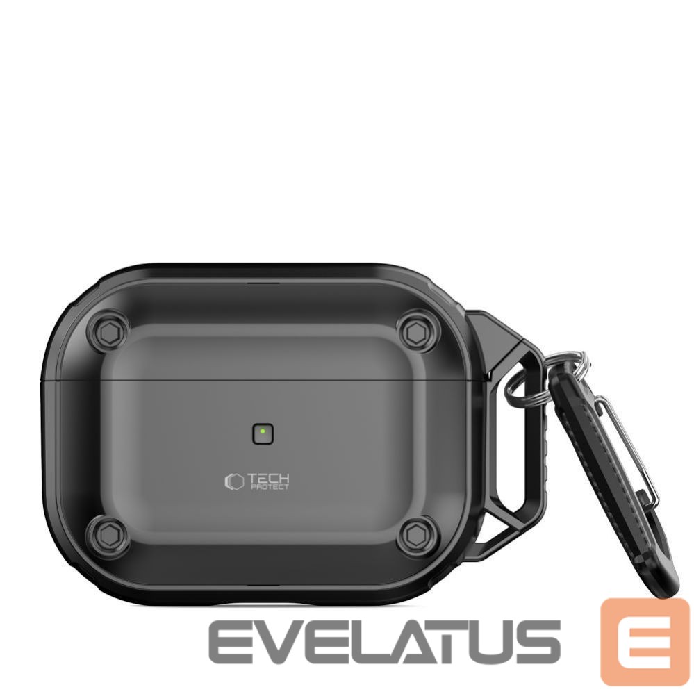 Other Phone Accessory Tech-Protect Tech-Protect Rough Hook Case with Carabiner for Apple AirPods Pro 1 / 2 - Black