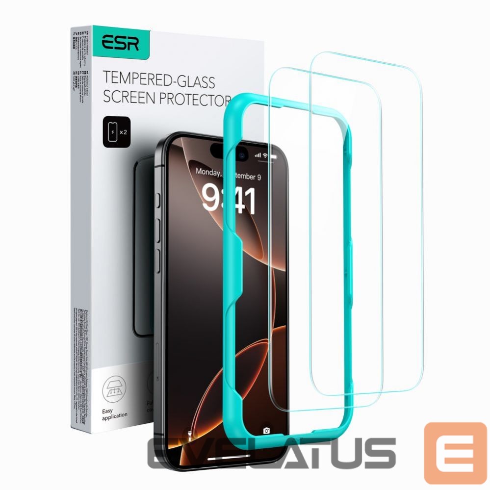 Other Phone Accessory ESR ESR Tempered Glass 2-PACK for iPhone 16 Pro Max - transparent