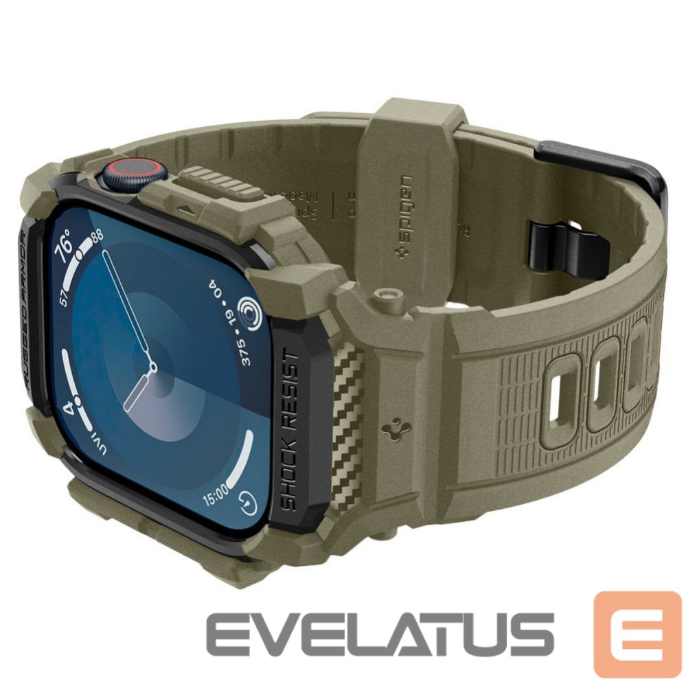 Other Phone Accessory Spigen Spigen Rugged Armor ”Pro” Strap for Apple Watch 10 (46MM) - Green