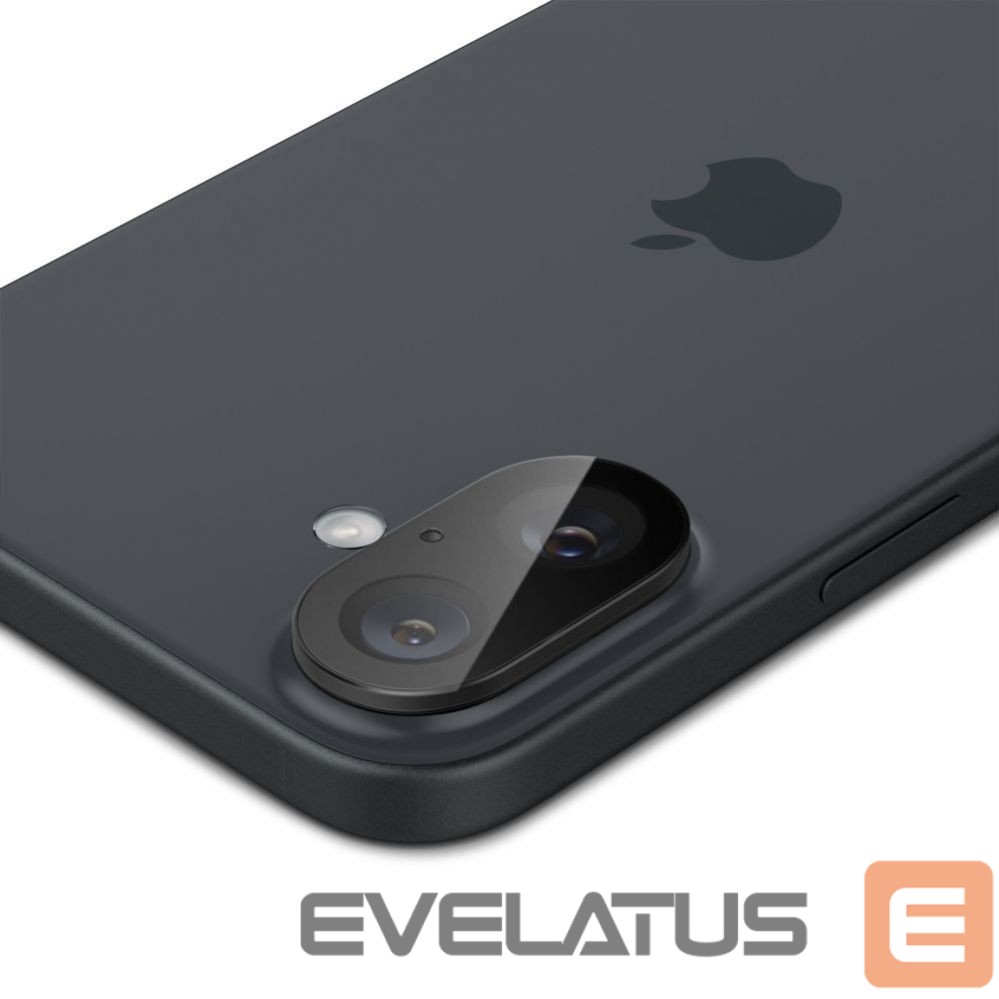 Other Phone Accessory Spigen Spigen Optik GLAS.TR Camera Protector 2-PACK for iPhone 16 / 16 PLUS - Black