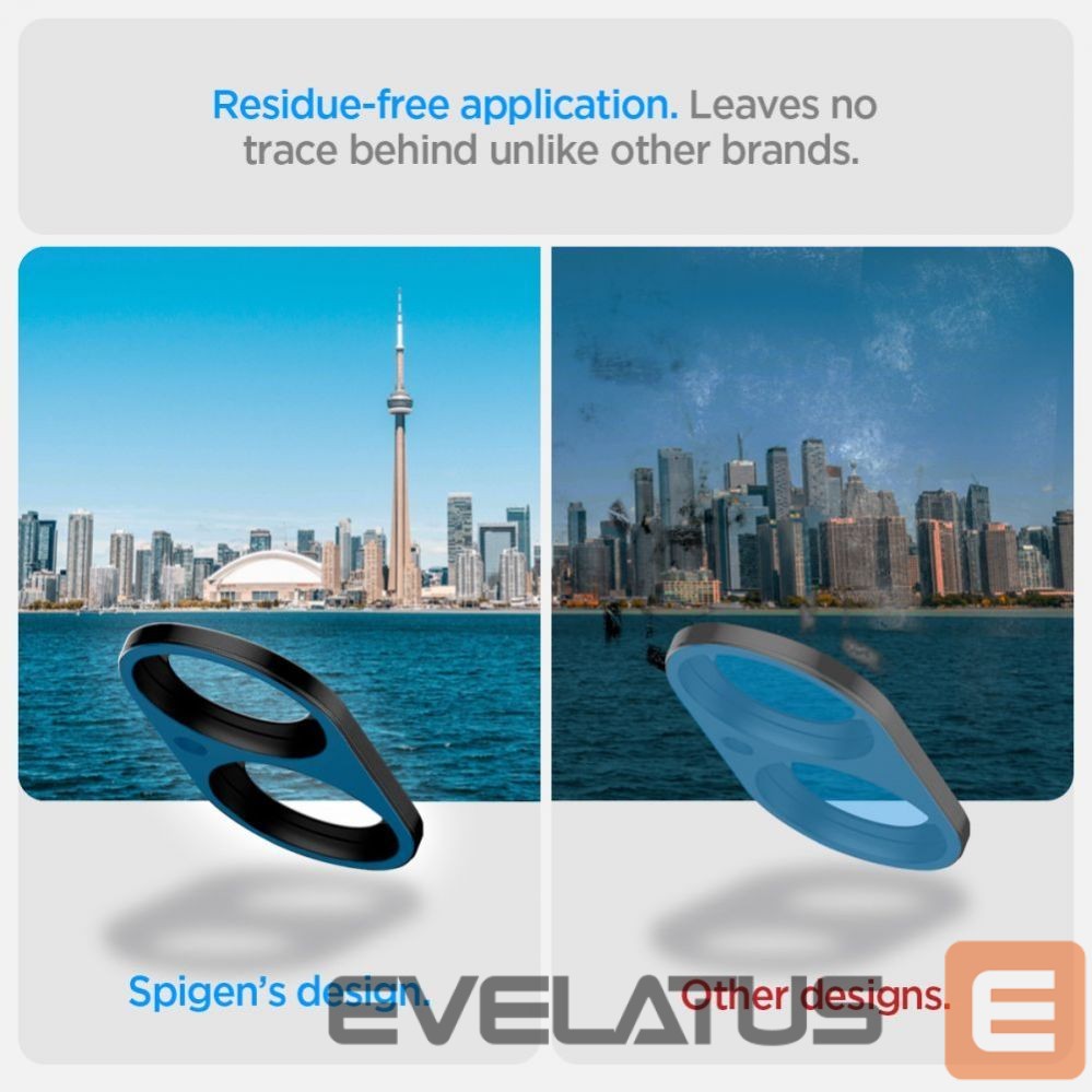 Other Phone Accessory Spigen Spigen Optik GLAS.TR Camera Protector 2-PACK for iPhone 16 / 16 PLUS - Black
