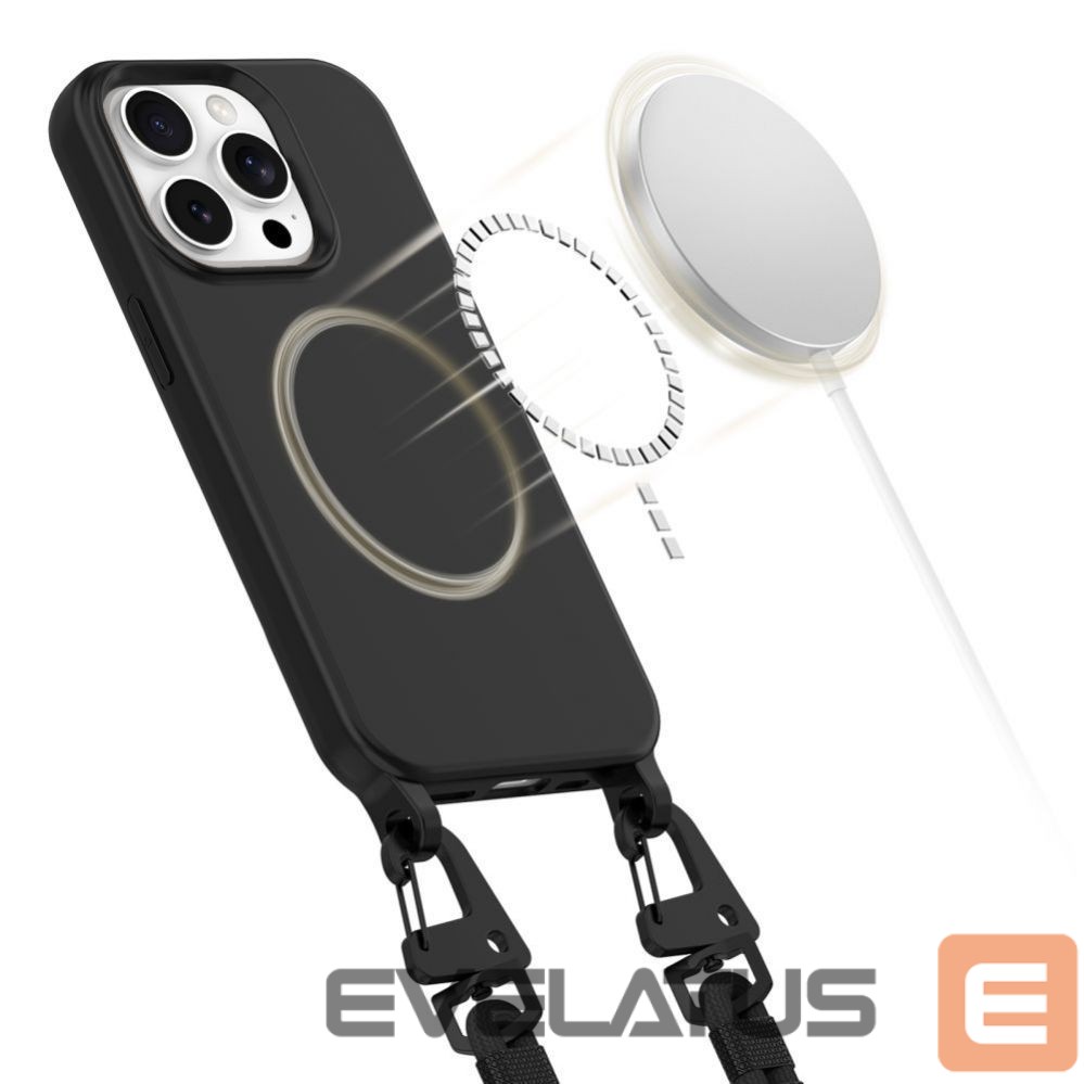 Other Phone Accessory Tech-Protect Tech-Protect MagNecklace MagSafe iPhone 15 Pro Case - Black