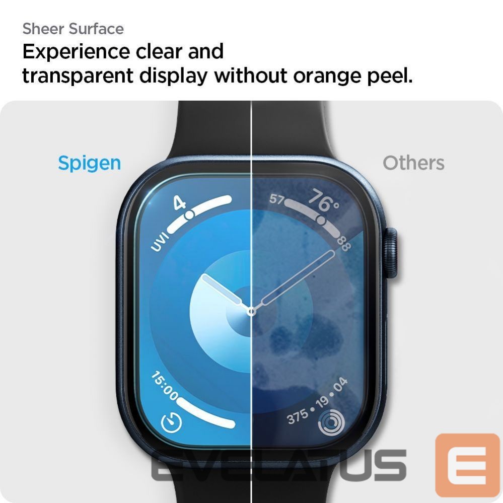 Other Phone Accessory Spigen Spigen Elite Shield ”EZ FIT” Hybrid Glass 2-PACK for Apple Watch 10 (46MM) - Clear