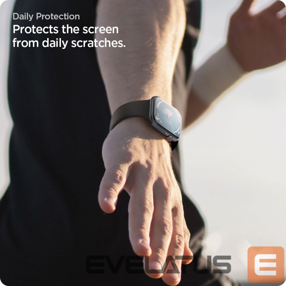Other Phone Accessory Spigen Spigen Elite Shield ”EZ FIT” Hybrid Glass 2-PACK for Apple Watch 10 (46MM) - Clear