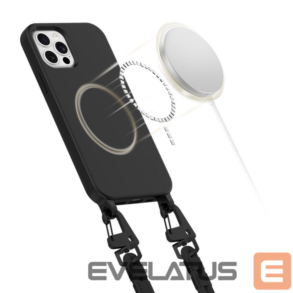 Other Phone Accessory Tech-Protect Tech-Protect MagNecklace MagSafe Case for iPhone 12 / 12 Pro - Black