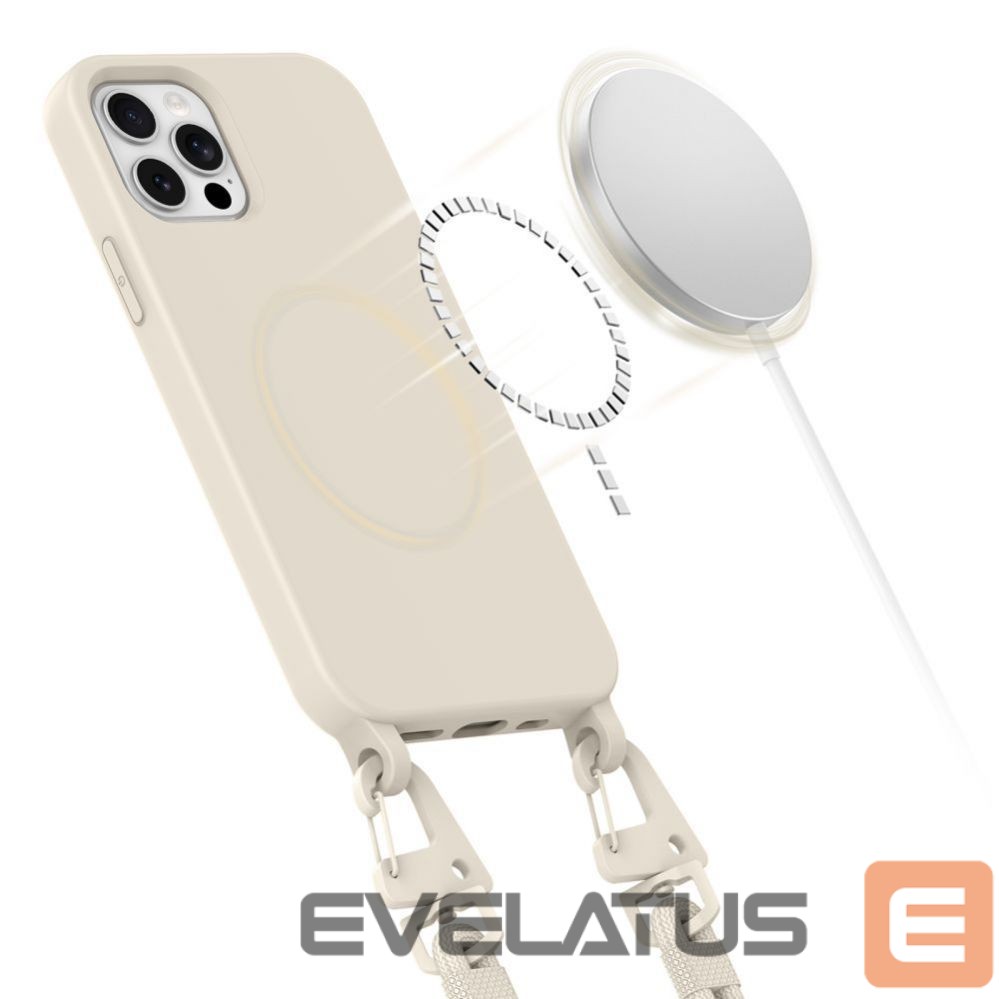 Other Phone Accessory Tech-Protect Tech-Protect MagNecklace MagSafe Case for iPhone 12 / 12 Pro - Beige