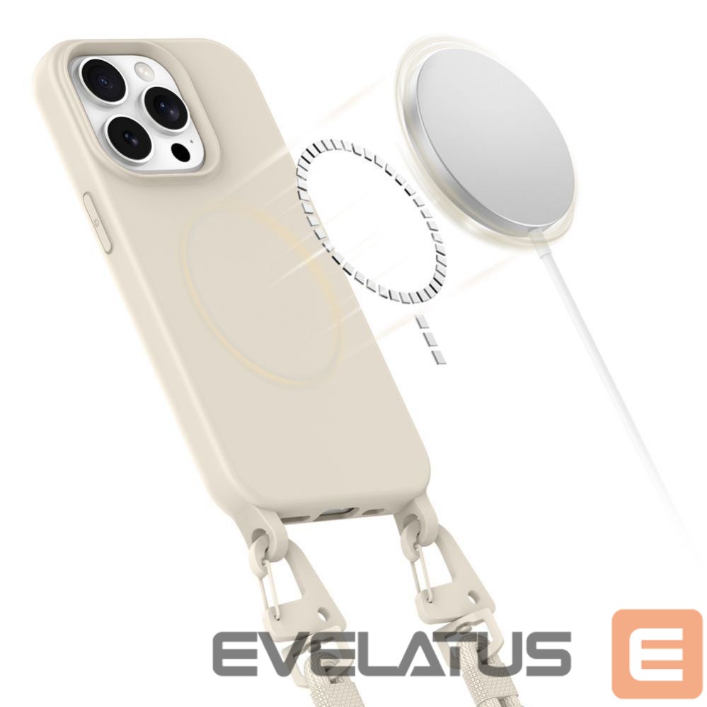 Other Phone Accessory Tech-Protect Tech-Protect MagNecklace MagSafe iPhone 14 Pro Case - Beige