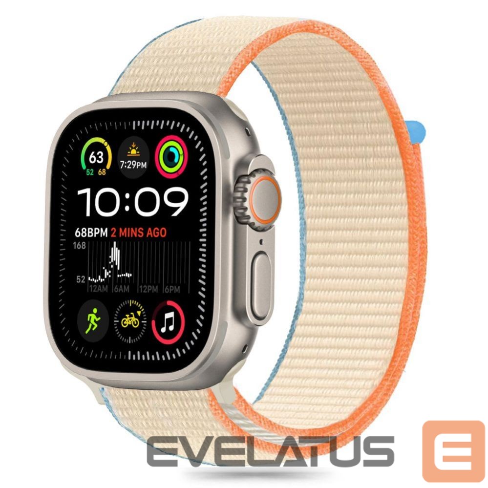 Other Phone Accessory Tech-Protect Tech-Protect Nylon Strap for Apple Watch 6 / 7 / 8 / 9 / 10 / SE / Ultra 1 / 2 (44 / 45 / 46 / 49 MM) - Beige