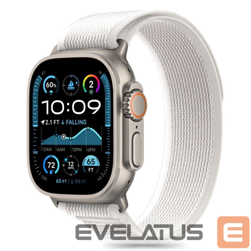 Other Phone Accessory Tech-Protect Tech-Protect Nylon Stripe Strap for Apple Watch 6 / 7 / 8 / 9 / 10 / SE / Ultra 1 / 2 (44 / 45 / 46 / 49 MM) - Gray