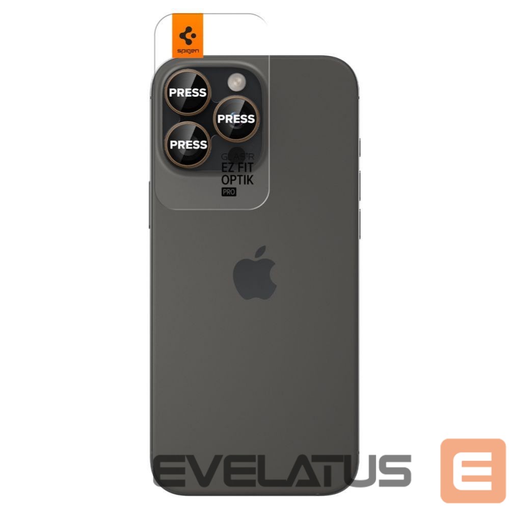 Other Phone Accessory Spigen Spigen Optik Pro GLAS.TR ”EZ FIT” Camera Protector 2-PACK for iPhone 16 Pro / Pro Max - Brown