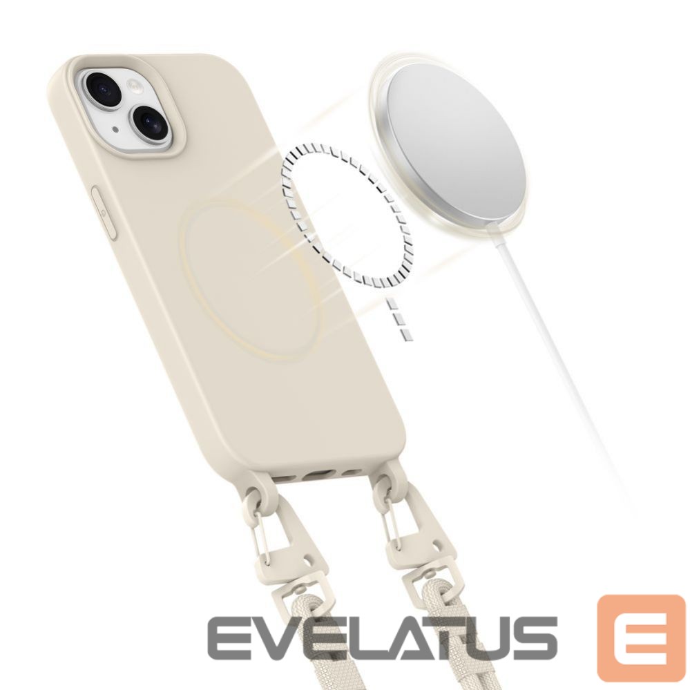 Other Phone Accessory Tech-Protect Tech-Protect MagNecklace MagSafe iPhone 14 Case - Beige