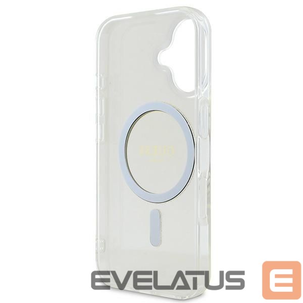 Other Phone Accessory Guess Apple Guess IML Glitter Circle MagSafe iPhone 16 Case - Clear