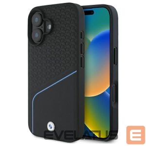 Other Phone Accessory BMW  BMW BMHMP16S23RDCLK iPhone 16 6.1" black/black hardcase Sign Leather Textured And Line MagSafe 