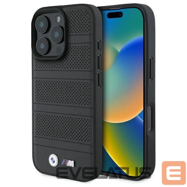 Other Phone Accessory BMW BMW M Perforated And Stitched Line MagSafe case for iPhone 16 Pro Max - black