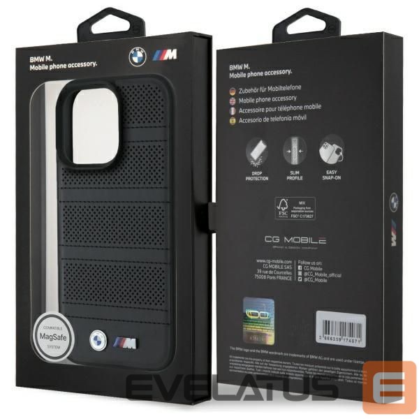 Other Phone Accessory BMW BMW M Perforated And Stitched Line MagSafe case for iPhone 16 Pro Max - black