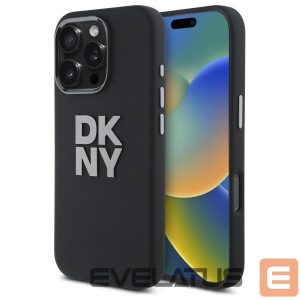 Other Phone Accessory DKNY  DKNY Liquid Silicone Metal Logo iPhone 16 Pro Case - Black 