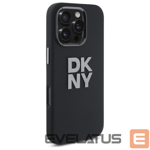 Other Phone Accessory DKNY DKNY Liquid Silicone Metal Logo iPhone 16 Pro Case - Black
