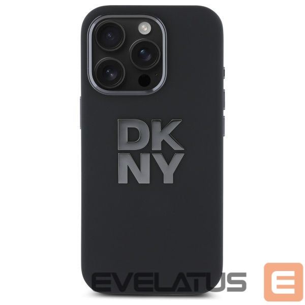 Other Phone Accessory DKNY DKNY Liquid Silicone Metal Logo iPhone 16 Pro Case - Black