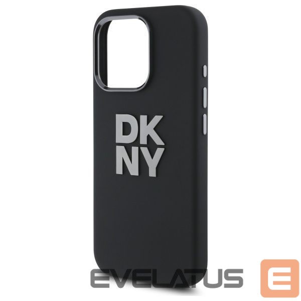 Other Phone Accessory DKNY DKNY Liquid Silicone Metal Logo iPhone 16 Pro Case - Black