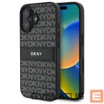 Other Phone Accessory DKNY  DKNY Texture Pattern Tonal Stripe iPhone 16 Case - Black 