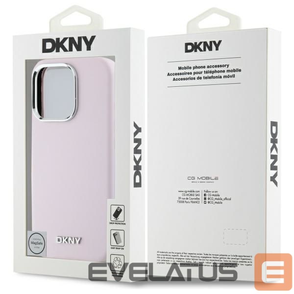 Other Phone Accessory DKNY DKNY Liquid Silicone Small Metal Logo MagSafe iPhone 16 Pro Case - Pink