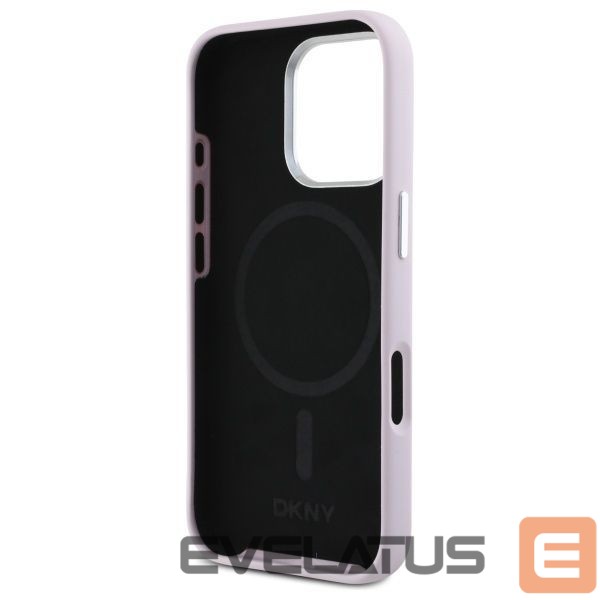 Other Phone Accessory DKNY DKNY Liquid Silicone Small Metal Logo MagSafe iPhone 16 Pro Case - Pink