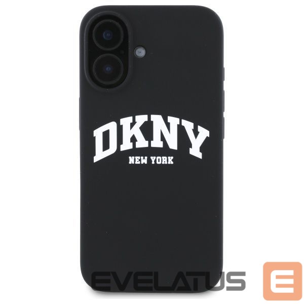Other Phone Accessory DKNY DKNY Silicone White Printed Logo MagSafe iPhone 16 Case - Black