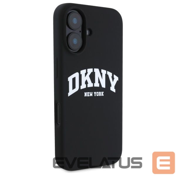 Other Phone Accessory DKNY DKNY Silicone White Printed Logo MagSafe iPhone 16 Case - Black