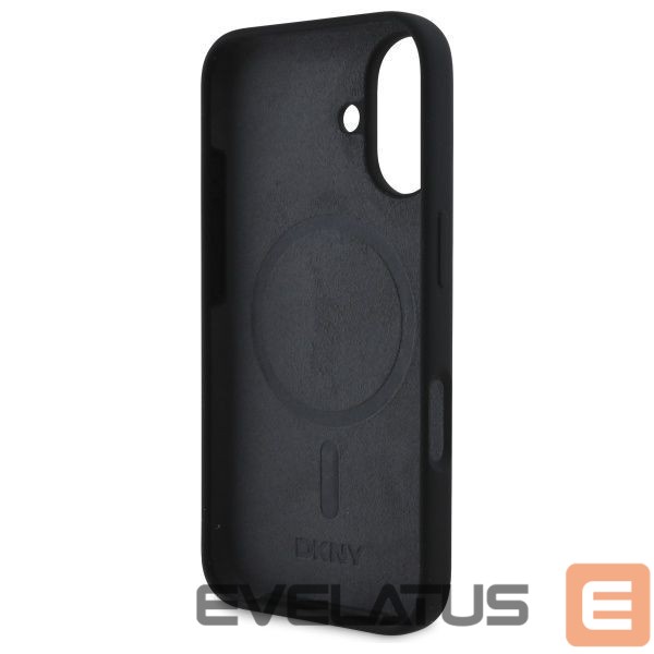 Other Phone Accessory DKNY DKNY Silicone White Printed Logo MagSafe iPhone 16 Case - Black
