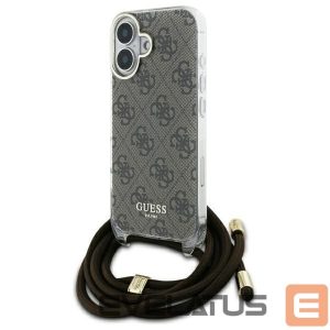 Other Phone Accessory Guess  Guess Crossbody Cord 4G Print Case with Lanyard for iPhone 16 - Brown 