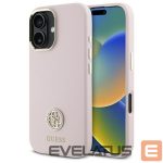 Other Phone Accessory Guess  Guess Silicone Logo Strass 4G case for iPhone 16 - light pink 