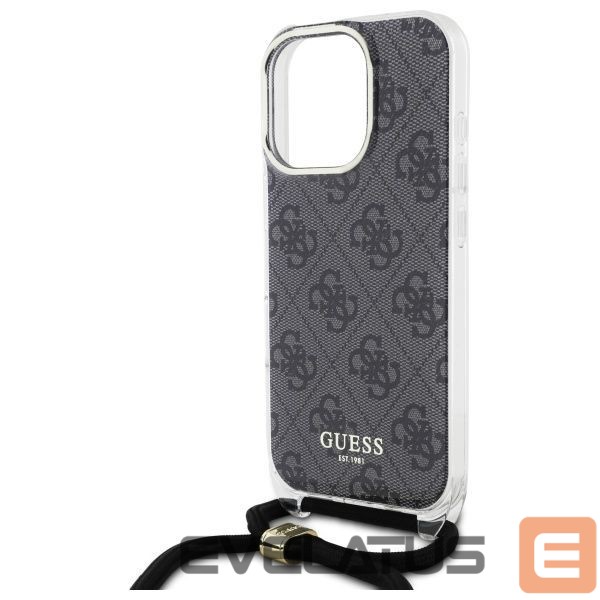 Other Phone Accessory Guess Guess Crossbody Cord 4G Print Case for iPhone 16 Pro Max - Black