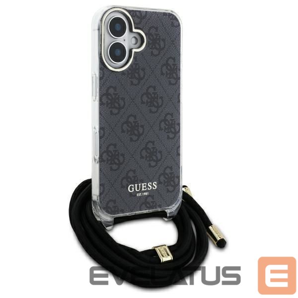 Other Phone Accessory Guess Guess Crossbody Cord 4G Print Case for iPhone 16 Pro Max - Black