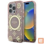 Other Phone Accessory Guess  Guess IML Peony On 4G Background MagSafe Case for iPhone 16 Pro - Pink 