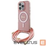 Other Phone Accessory Guess  Guess Crossbody Cord Script MagSafe Case for iPhone 16 Pro - Pink 