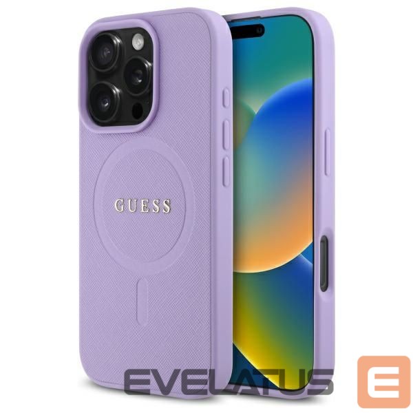 Other Phone Accessory Guess Guess Saffiano MagSafe case for iPhone 16 Pro - purple