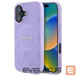 Other Phone Accessory Guess  Guess Saffiano Peony Classic Logo MagSafena iPhone 16 Plus Case - Purple 