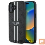 Other Phone Accessory Guess  Guess 4G Printed Stripes MagSafe case for iPhone 16 - black 
