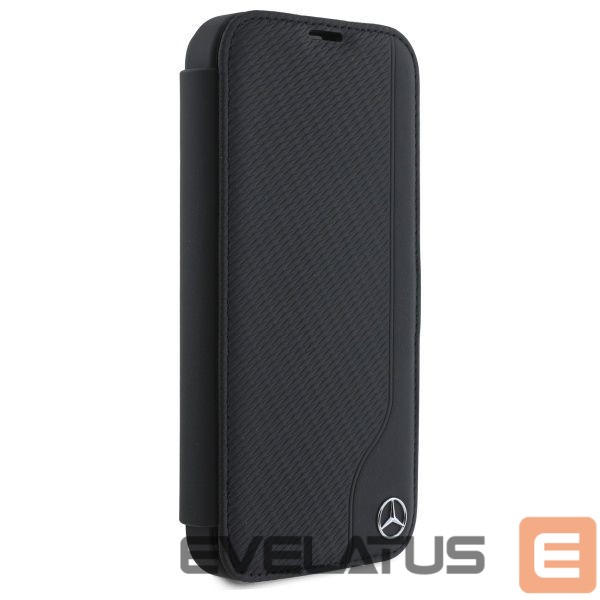 Other Phone Accessory Mercedes-Benz Mercedes Leather Wood Imitation iPhone 16 Case - Black