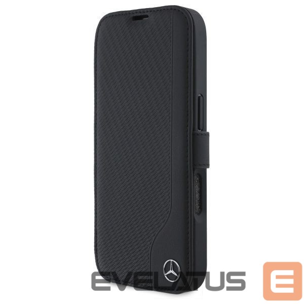 Other Phone Accessory Mercedes-Benz Mercedes Leather Wood Imitation iPhone 16 Case - Black