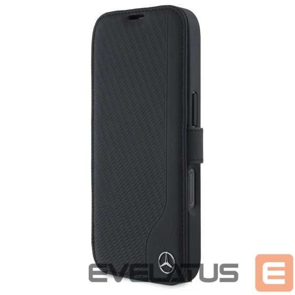 Other Phone Accessory Mercedes-Benz Mercedes Leather Wood Imitation iPhone 16 Case - Black