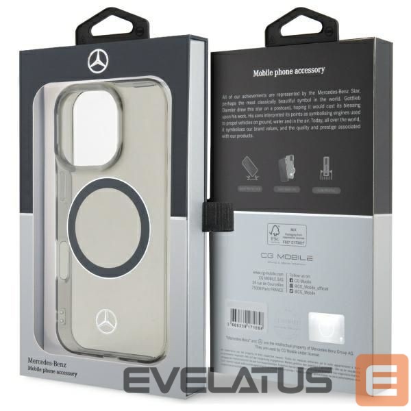 Other Phone Accessory Mercedes-Benz Mercedes Silver Ring MagSafe iPhone 16 Pro Case - Black