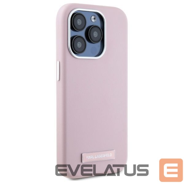 Other Phone Accessory Karl Lagerfeld Karl Lagerfeld FW Metal Plate MagSafe iPhone 15 Pro Max Case - Pink