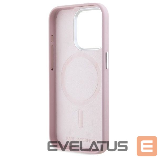Other Phone Accessory Karl Lagerfeld Karl Lagerfeld FW Metal Plate MagSafe iPhone 15 Pro Max Case - Pink