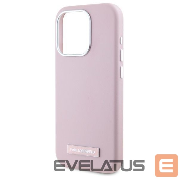 Other Phone Accessory Karl Lagerfeld Karl Lagerfeld FW Metal Plate MagSafe iPhone 15 Pro Max Case - Pink