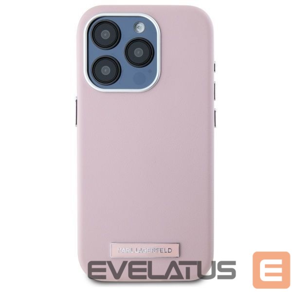 Other Phone Accessory Karl Lagerfeld Karl Lagerfeld FW Metal Plate MagSafe iPhone 15 Pro Max Case - Pink