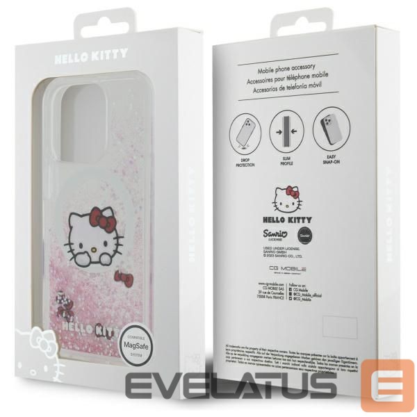Other Phone Accessory Hello Kitty Hello Kitty Liquid Glitter Sweet Kitty Bows MagSafe iPhone 16 Pro Case - White